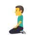 🧎‍♂️ man kneeling display on JoyPixels